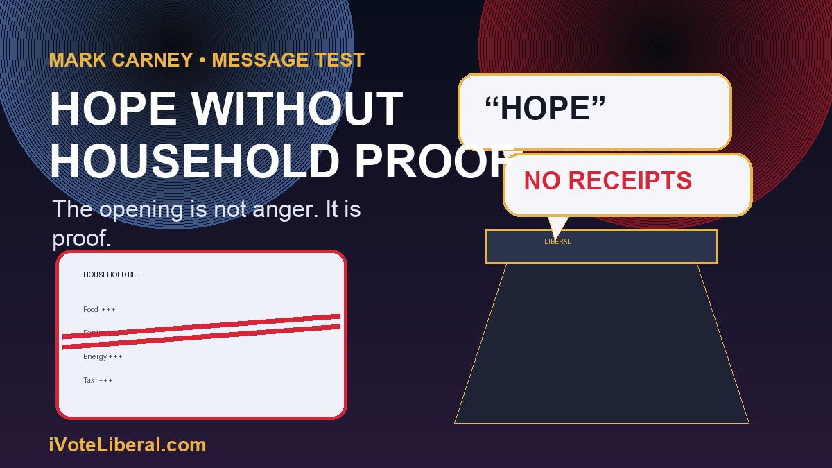 Carney hope message tested against household bills