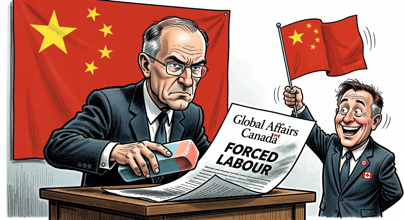 Carney erasing Forced Labour from Global Affairs Canada policy document