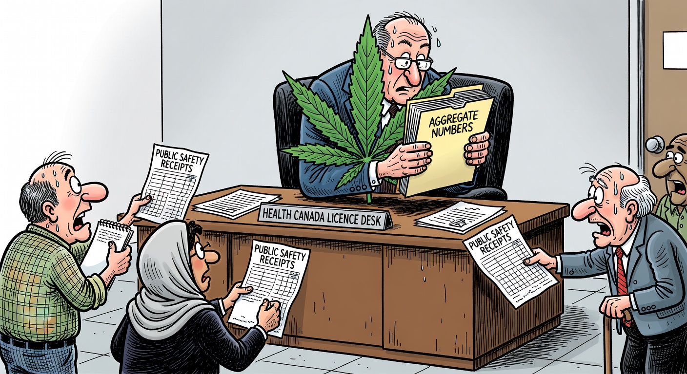 Health Canada official hiding cannabis licence criminal record numbers while taxpayers ask for public safety receipts
